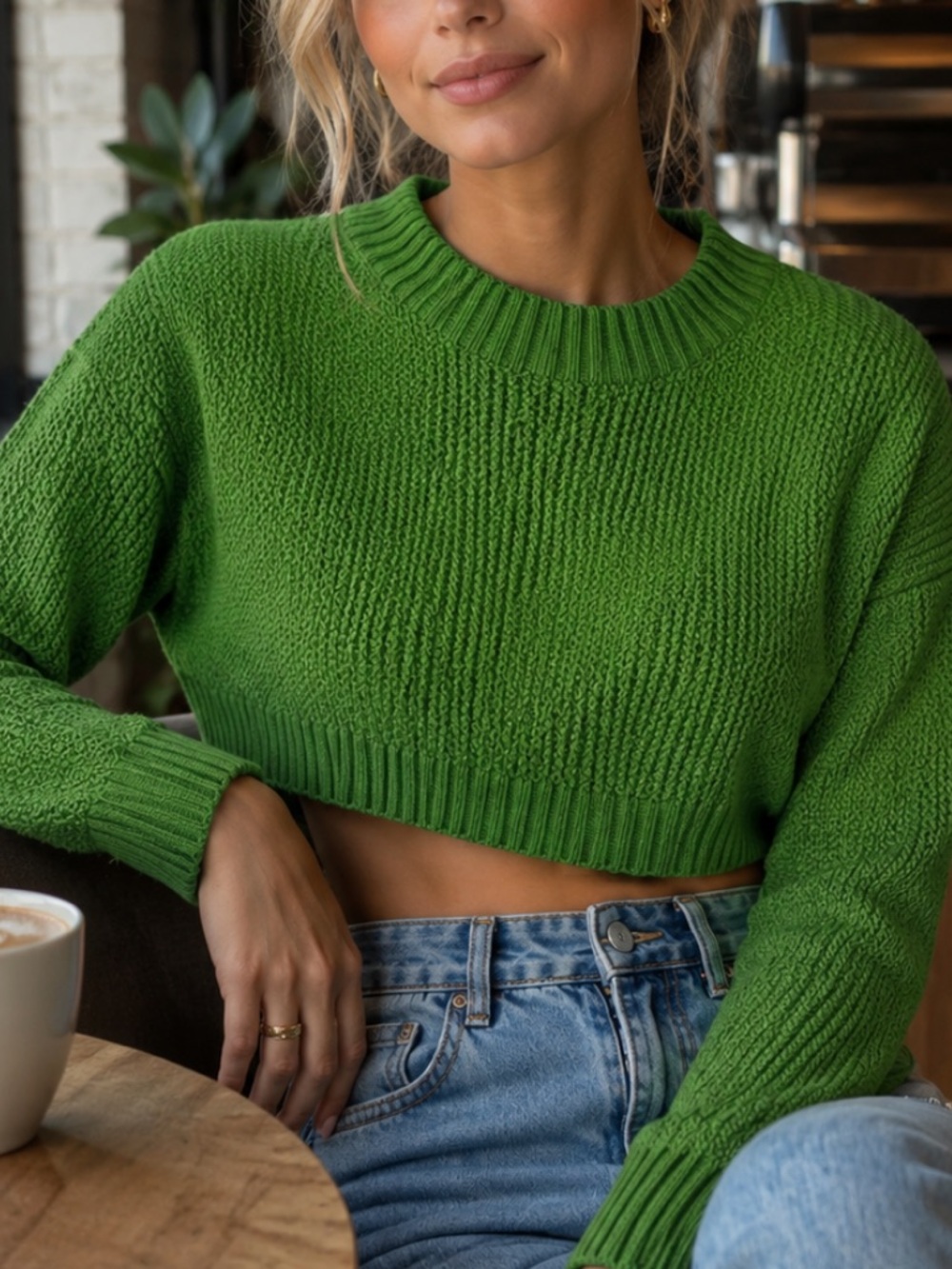 Princess Polly Cropped Sweater Size S/M